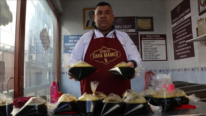 A bebida indispensável dos habitantes de Gaziantep nas mesas de iftar: 