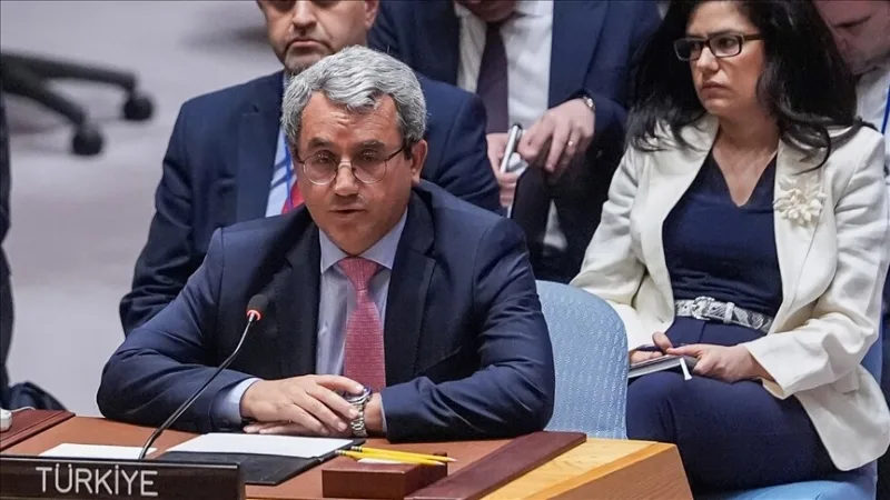 Türgi alaline esindaja ÜROs Yıldız kutsus Iisraeli üles taganema Süürias okupeeritud aladelt